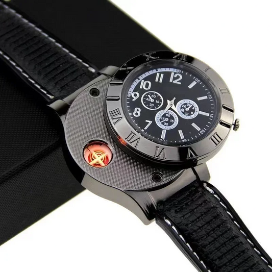 Premium Watch Lighter for Man,USB Rechargeable, Fully Windproof,Limited Edition